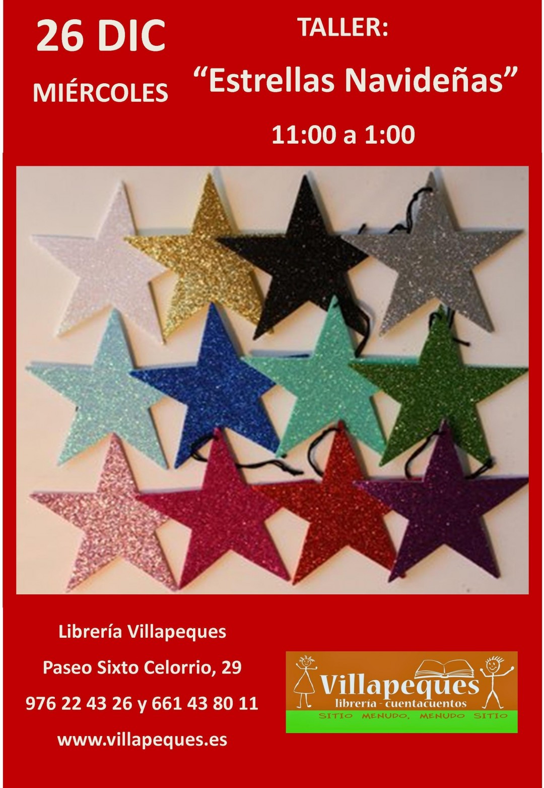 taller estrellas navideñas