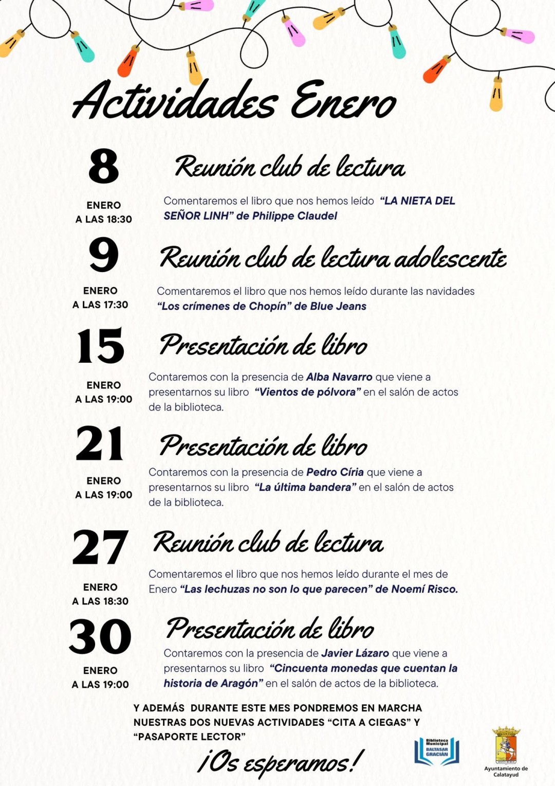 AGENDA  BIBLIOTECA 