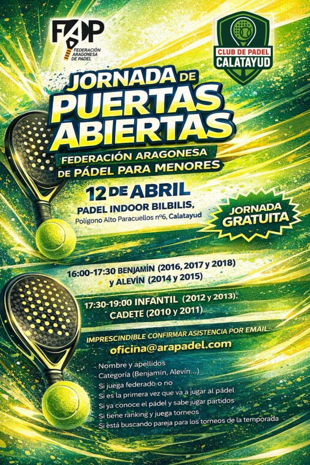 JORNADA PUERTAS ABIERTAS PADEL