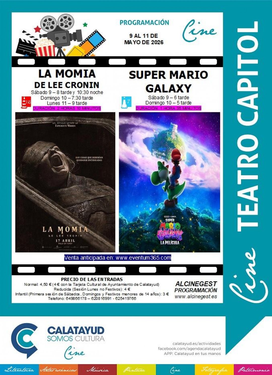 CARTELERA CAPITOL 9,10 Y 11 DE MAYO
