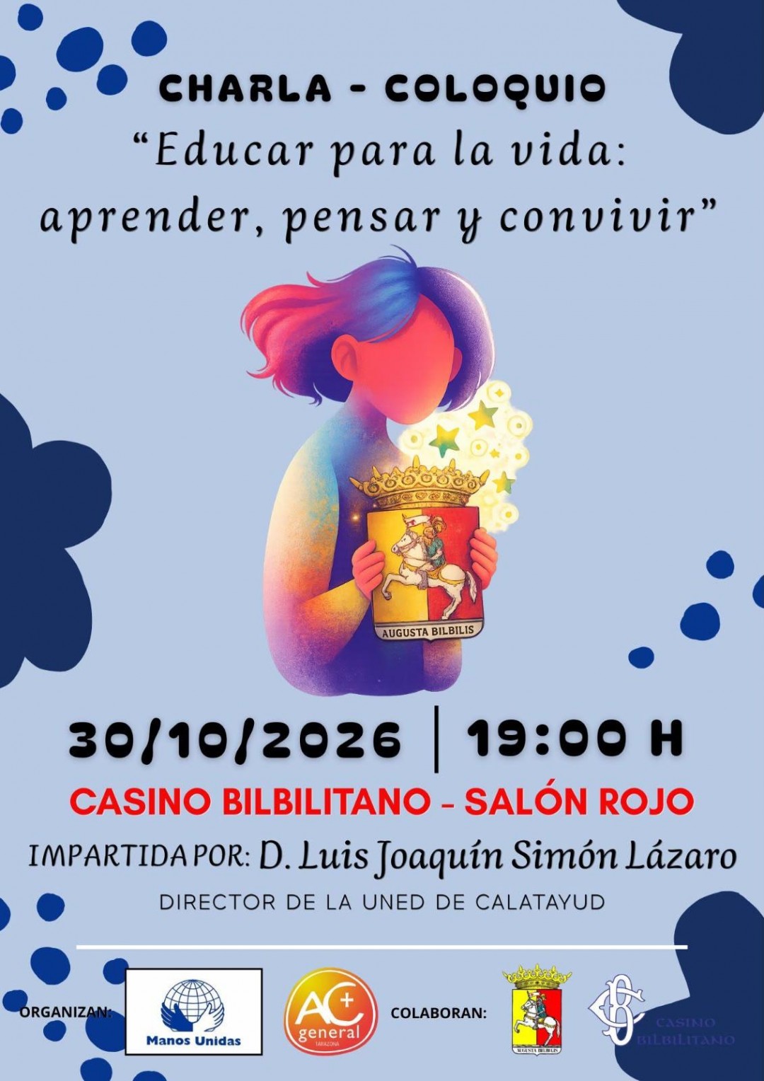CHARLA COLOQUIO ORGANIZADA POR MANOS UNIDAS CALATAYUD