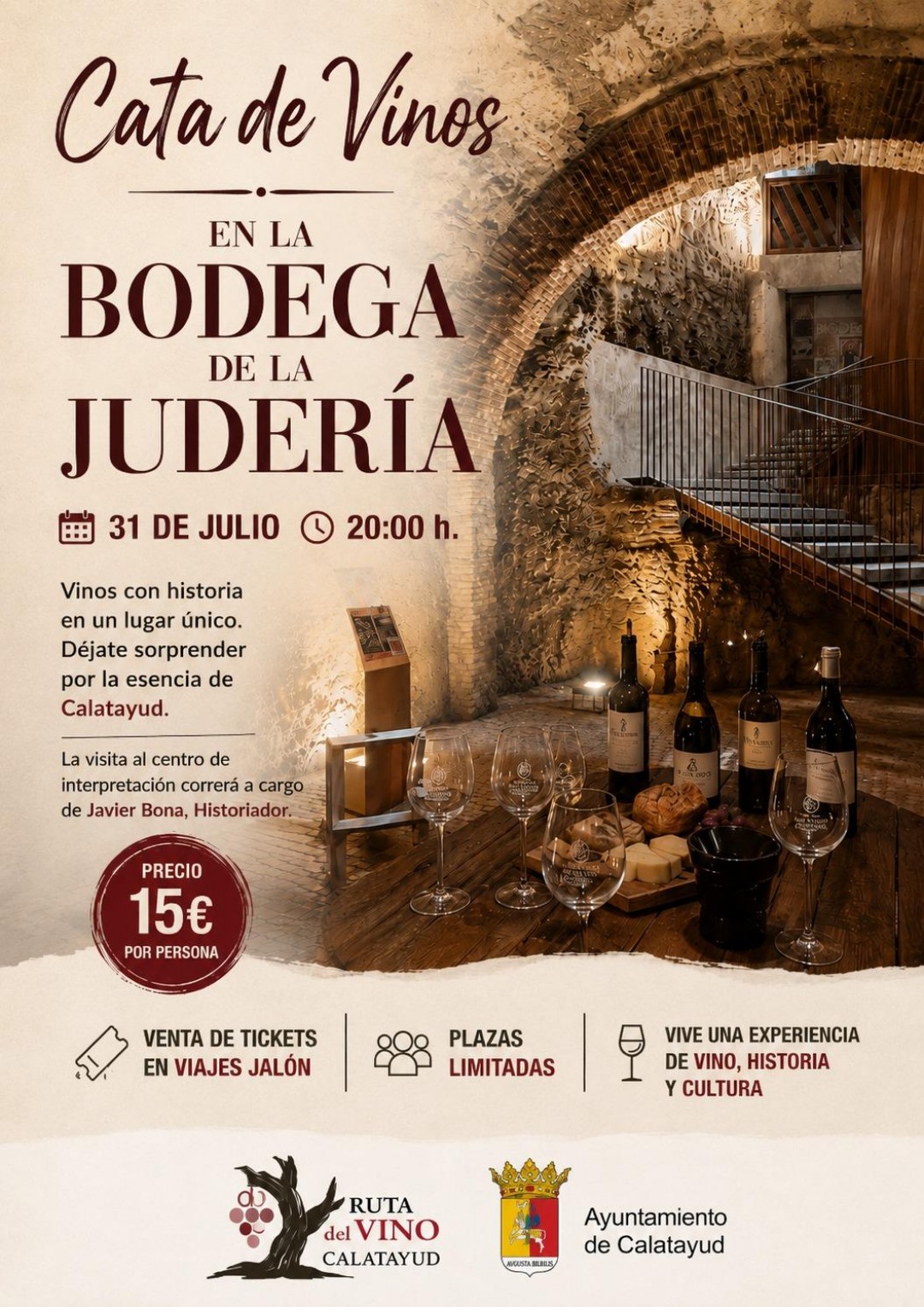 CATA DE VINOS BODEGA DE LA JUDERIA 