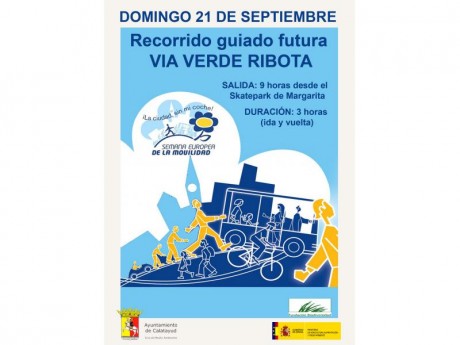 CARTEL RECORRIDO GUIADO FUTURA VIA VERDE DE RIBOTA