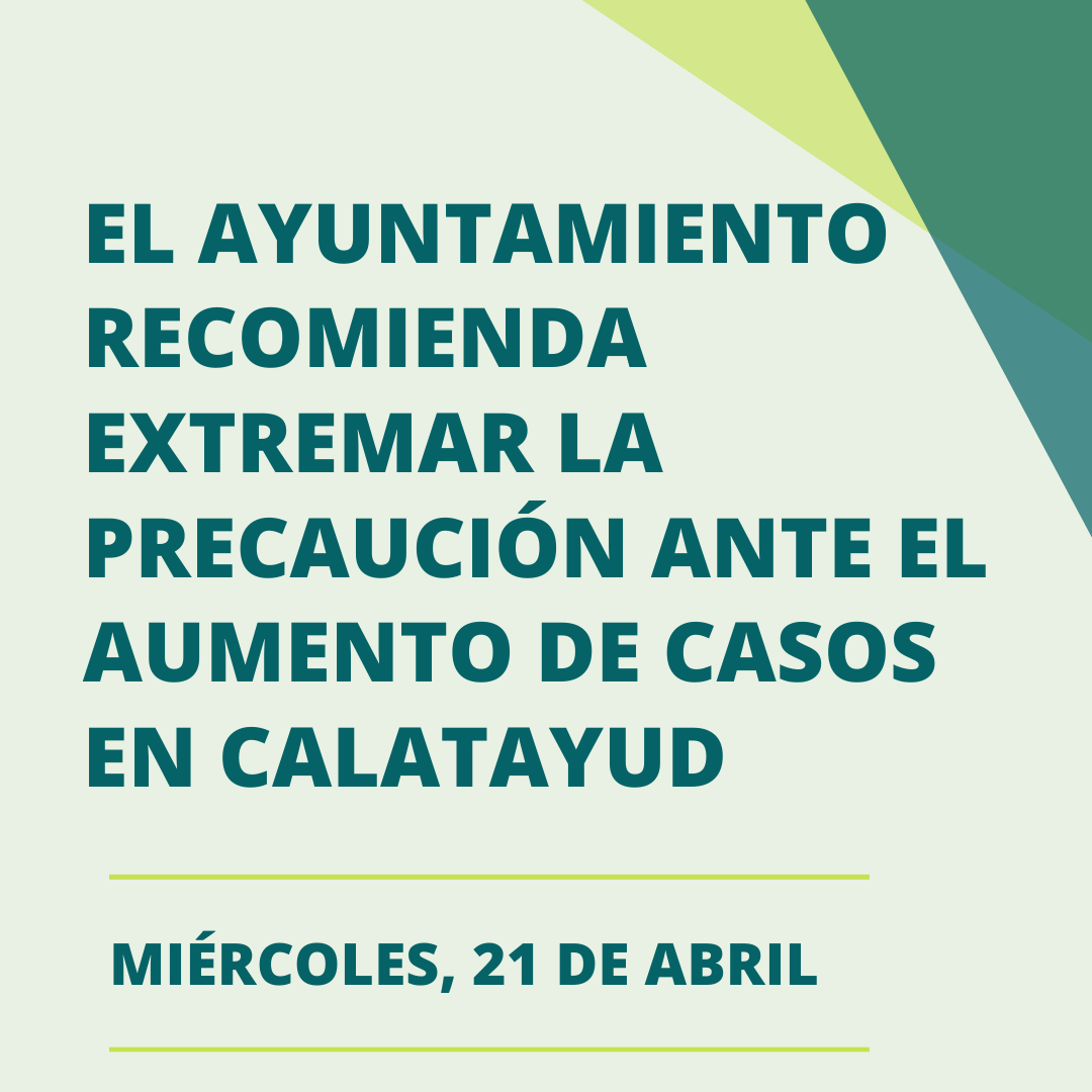 el ayuntamiento recomienda extremar la precaución ante el aumento de ...