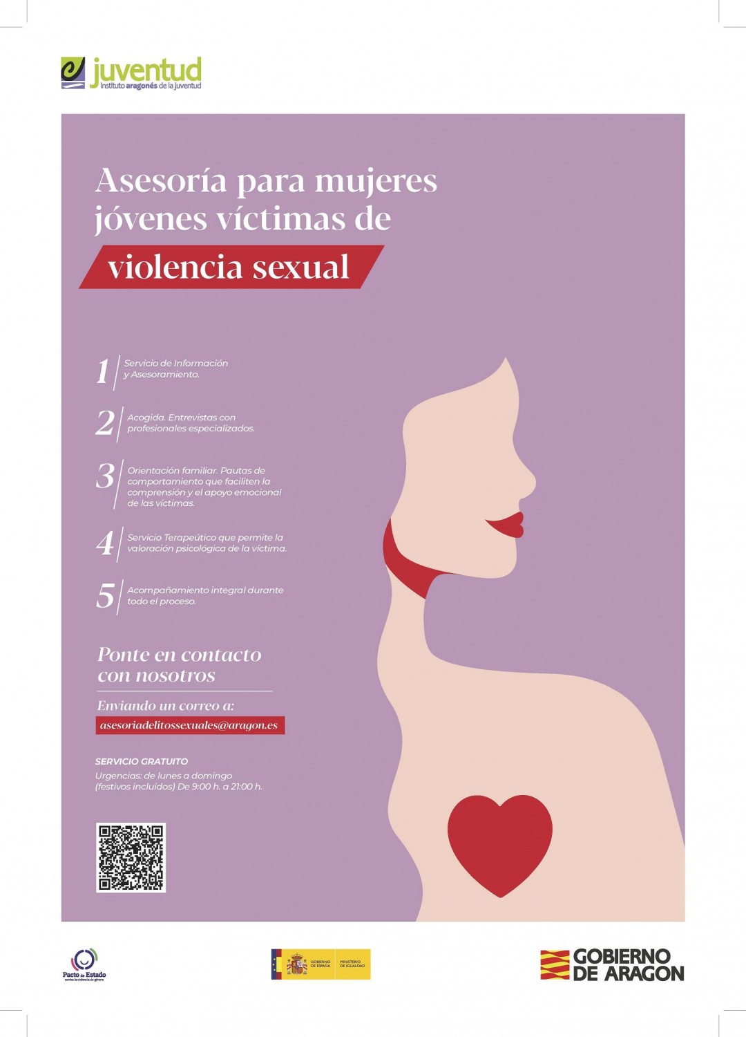 calatayud se al nuevo servicio del iaj para mujeres jóvenes víctimas de violencia sexual