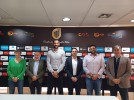 El alcalde y los concejales de Deportes y Turismo visitan la Federación Española de Baloncesto