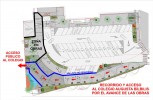 El jueves se procederá al pintado vial en la explanada del Colegio Augusta Bílbilis