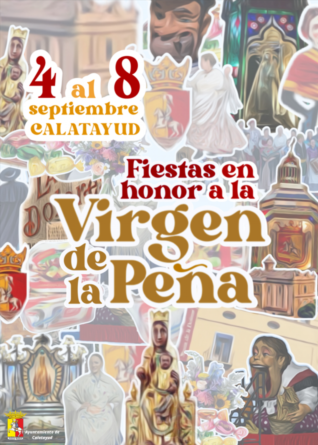 Cartel de fiestas Calatayud 2025 - Virgen de la Peña