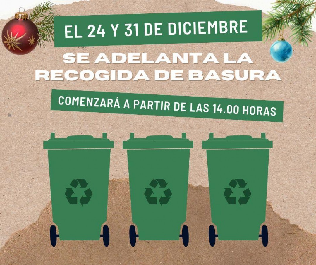 RECOGIDA DE BASURA NOCHEVIEJA Y NOCHEBUENA